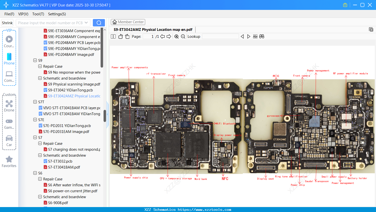 VIVO S9-ET3042AMZ Physical Location Map En